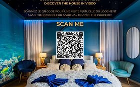 Lit Rond Tres Grand Et Confortable - Garage Possible Ou Parking Gratuit Rue - Gare 2 Min Et Ville 4 Min En Tram - Ciel Etoile - Netflix Videoprojecteur - Luxe Et Evasion