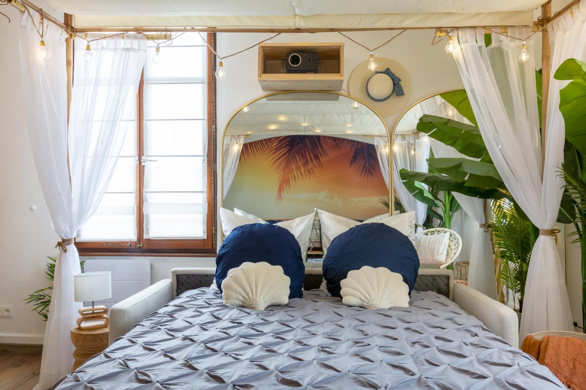 Lit Rond Tres Grand Et Confortable - Garage Possible Ou Parking Gratuit Rue - Gare 2 Min Et Ville 4 Min En Tram - Ciel Etoile - Netflix Videoprojecteur - Luxe Et Evasion Estrasburgo Exterior foto